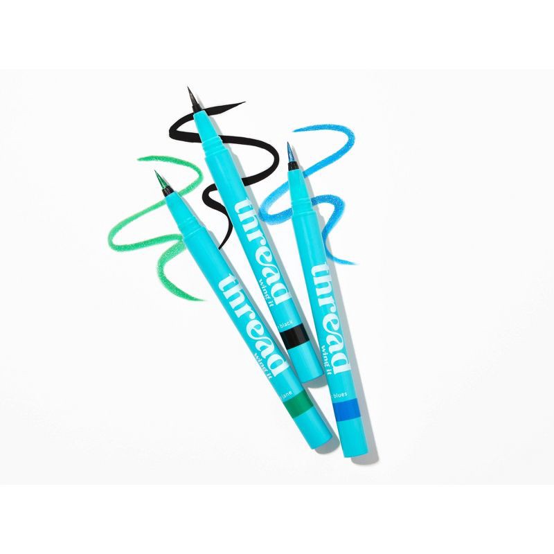 slide 5 of 6, Thread Wing It Precision Liquid Liner - Cosmic Blues - 0.03oz, 0.03 oz