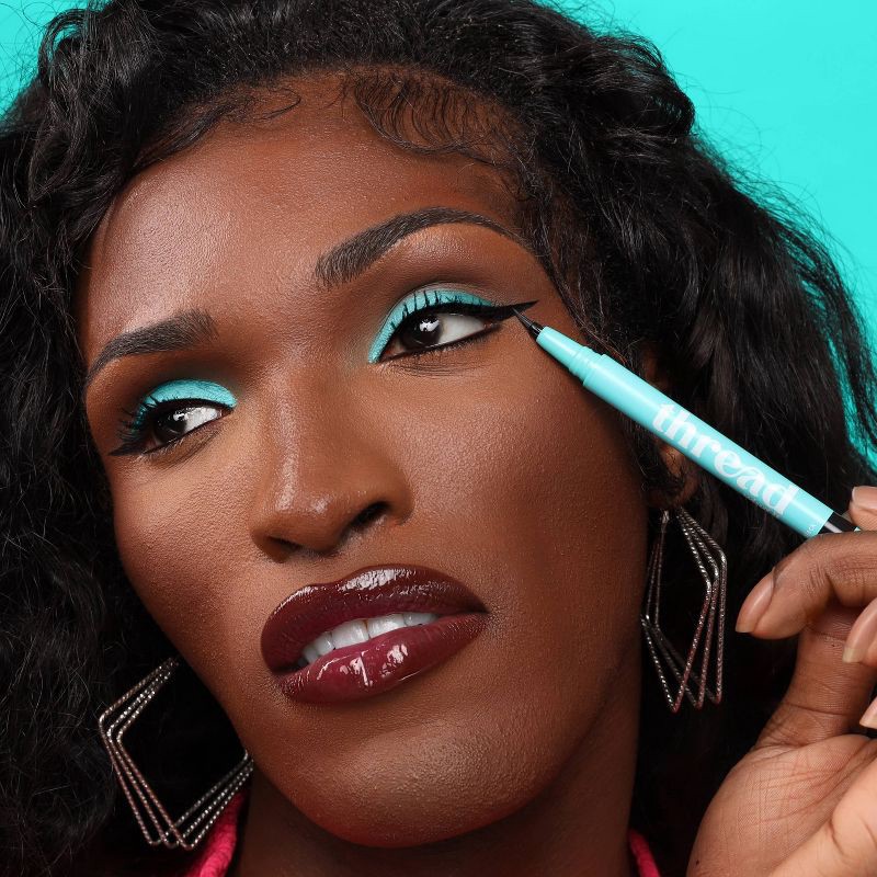 slide 3 of 5, Thread Wing It Precision Liquid Liner - Matte Black - 0.03oz, 0.03 oz