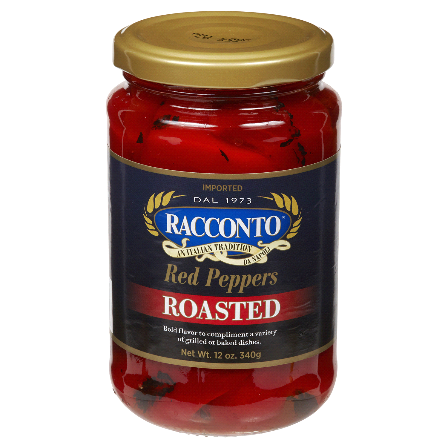 slide 1 of 1, Racconto Roasted Red Peppers, 12 oz