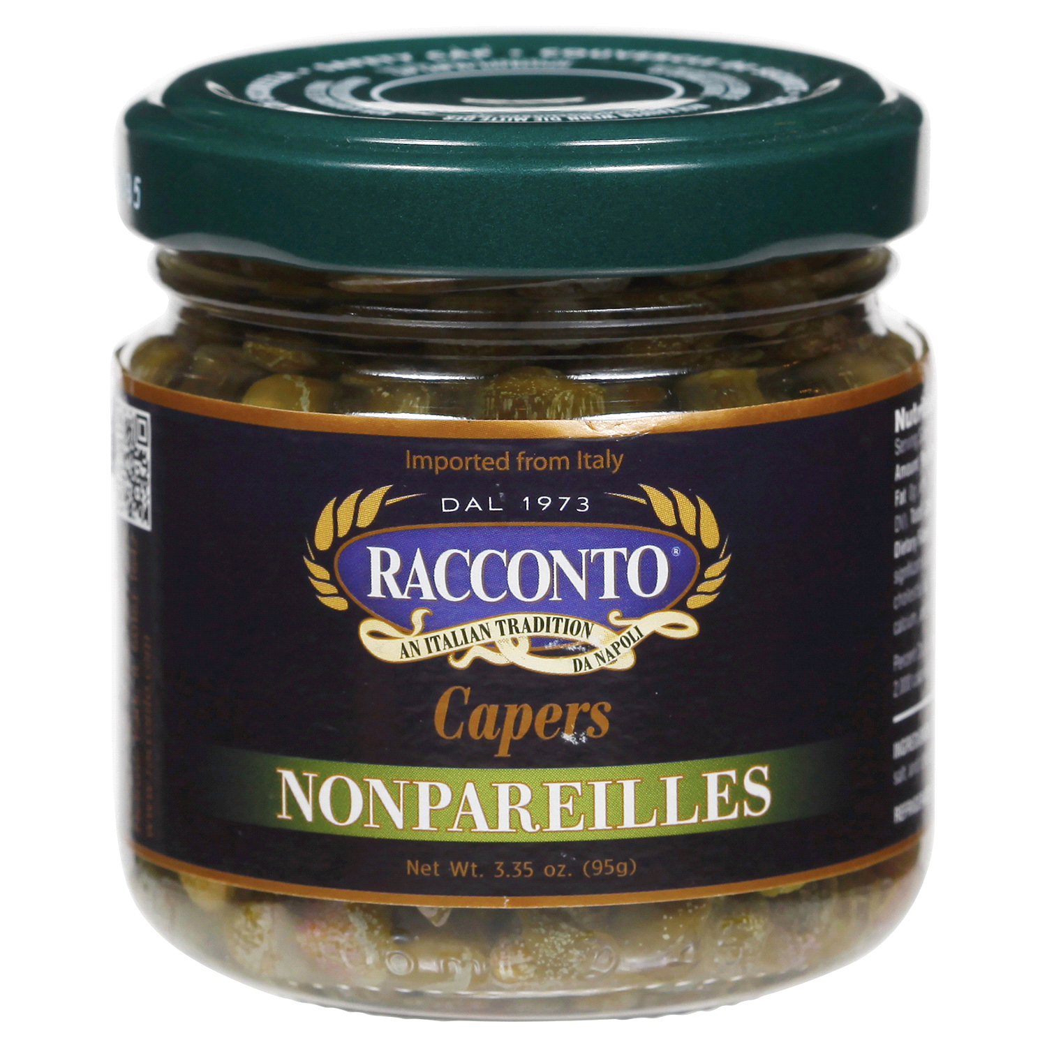 slide 1 of 3, Racconto Nonpareilles Capers, 3.53 oz