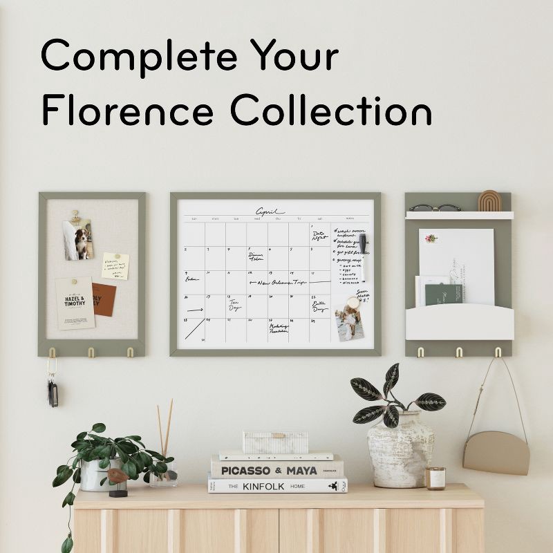 slide 4 of 8, U Brands 11"x17" Modern Wall Organizer Storage Board Forest Fog, 1 ct