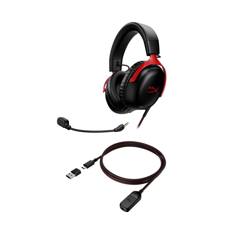 slide 5 of 10, HyperX Cloud III Wired Gaming Headset for PC/PlayStation 4/5/Nintendo Switch: USB & 3.5mm Jack, 1 ct