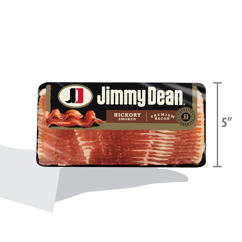 slide 7 of 8, Jimmy Dean Hickory Smoked Premium Bacon - 12oz, 12 oz