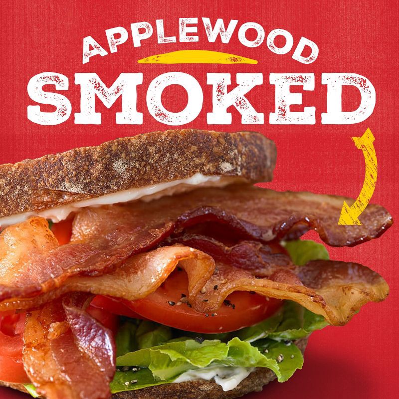 slide 3 of 9, Jimmy Dean Applewood Premium Smoked Bacon - 12oz, 12 oz