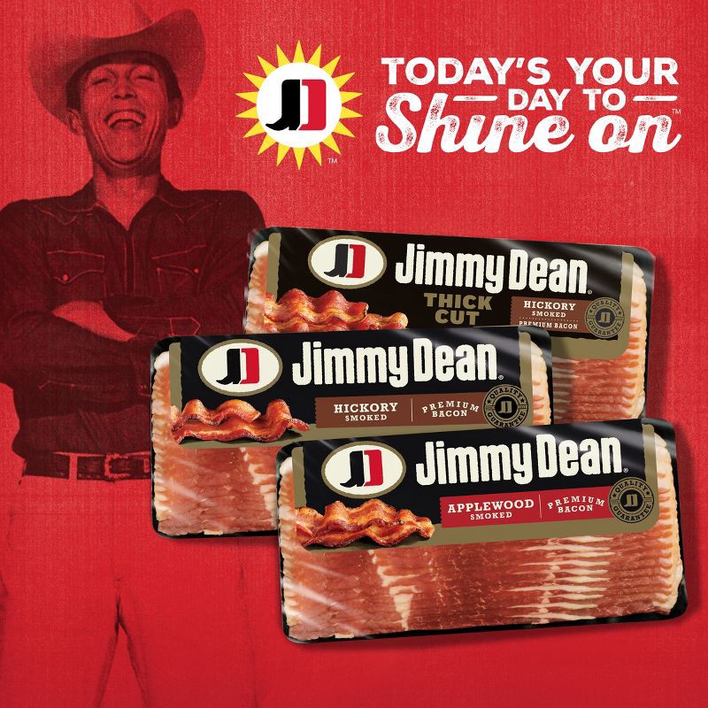 slide 8 of 9, Jimmy Dean Applewood Premium Smoked Bacon - 12oz, 12 oz