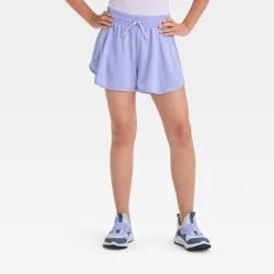 Girls' High-Rise 2-in-1 Shorts - All In Motion™ Purple S