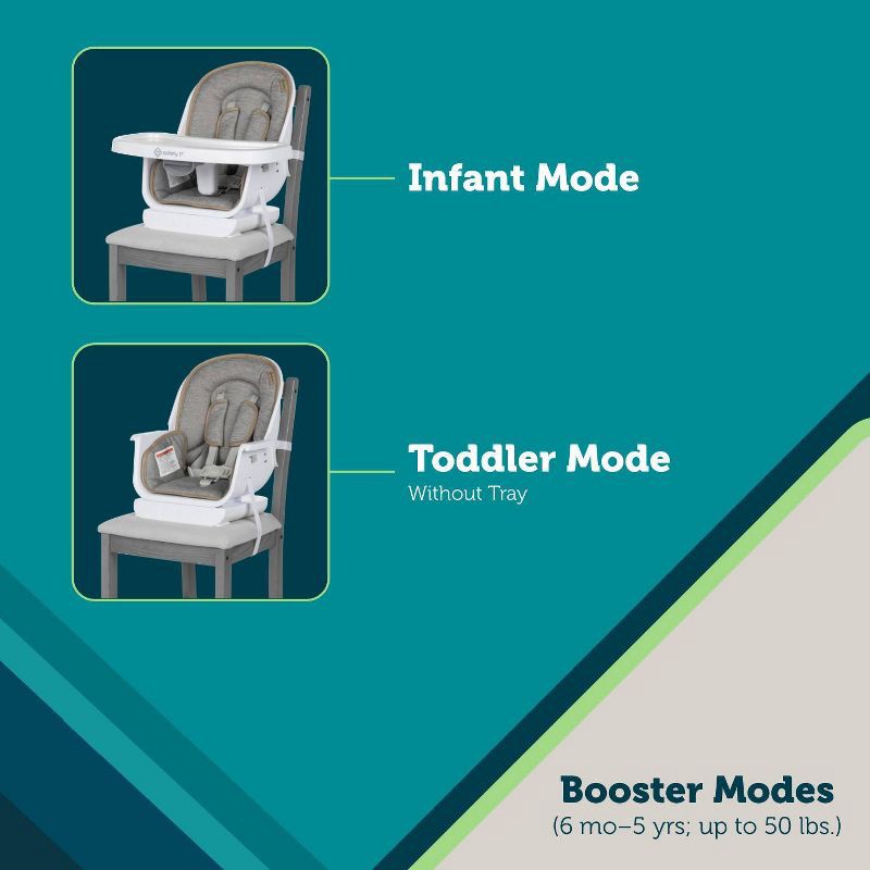slide 12 of 17, Safety 1st Grow and Go Rotating High Chair - French Gray, 1 ct