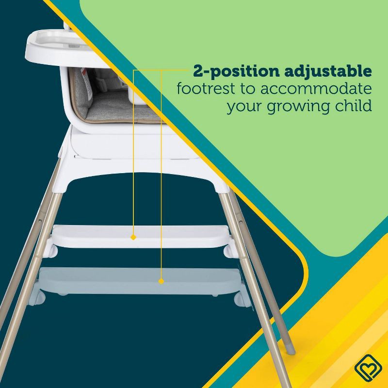 slide 8 of 17, Safety 1st Grow and Go Rotating High Chair - French Gray, 1 ct