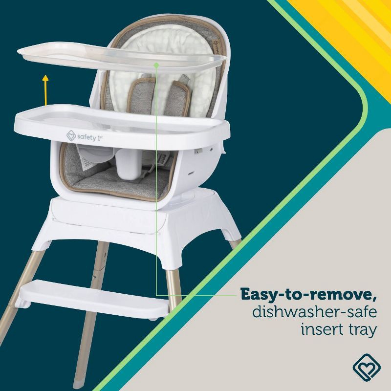 slide 9 of 17, Safety 1st Grow and Go Rotating High Chair - French Gray, 1 ct