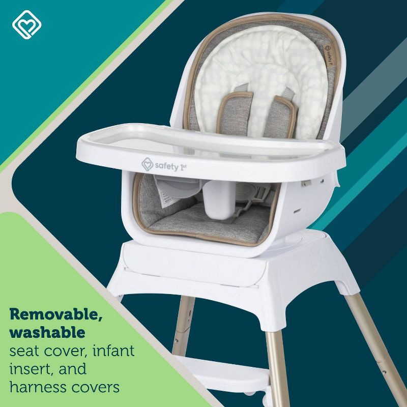 slide 10 of 17, Safety 1st Grow and Go Rotating High Chair - French Gray, 1 ct