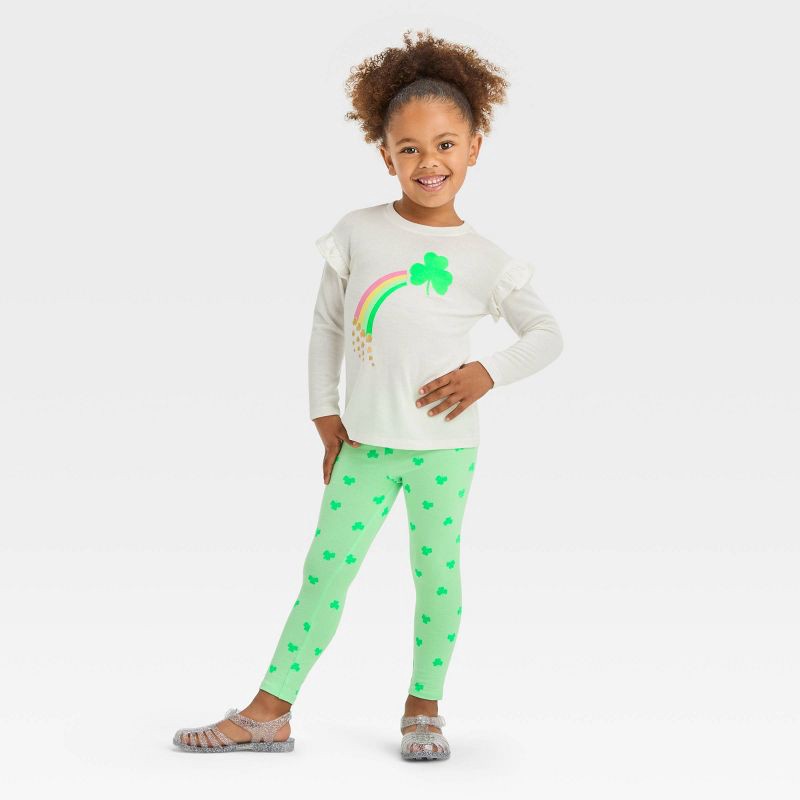 St Patrick's Shamrock Girls Leggings -   Shamrock leggings, St  patrick's day leggings, Girls in leggings