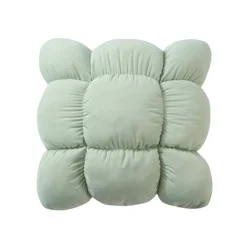 Havenstay Puffy Dec Pillow, 16 In X 16 In, Light Green