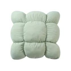 Havenstay Puffy Dec Pillow, 16 In X 16 In, Light Green