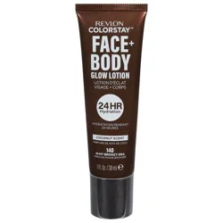 Revlon ColorStay 140 In My Bronzy Era Face + Body Coconut Scent Glow Lotion 1 fl oz