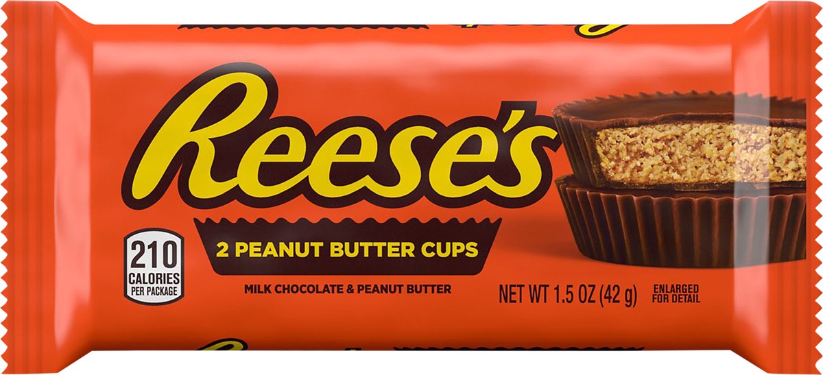 slide 3 of 8, Reese's Milk Chocolate Peanut Butter Cups, Candy Pack, 1.5 oz, 1.5 oz