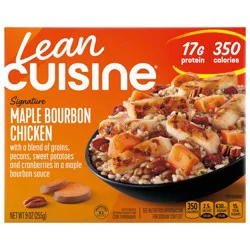 Lean Cuisine Frozen Meal Maple Bourbon Chicken, Protein Kick Microwave Meal, Microwave Chicken Dinner, Frozen Dinner for One