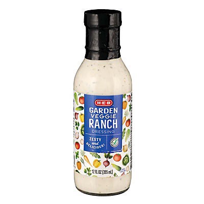 slide 1 of 1, H-E-B Garden Veggie Ranch Dressing, 12 oz