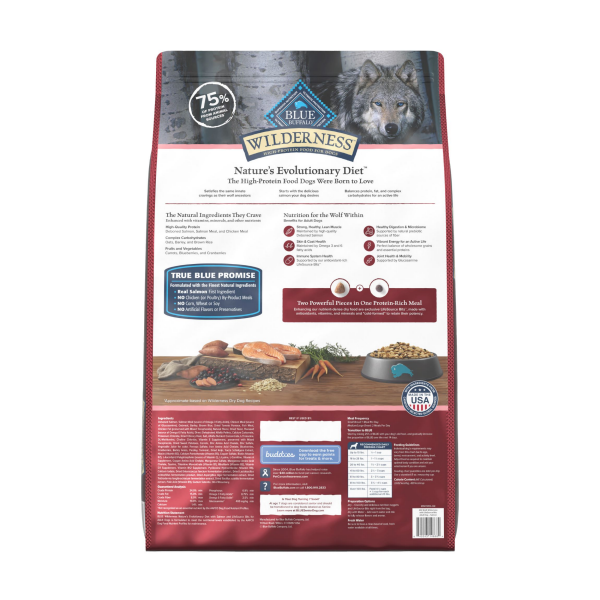 slide 6 of 13, Blue Buffalo Wilderness Salmon with LifeSource Bits Dry Dog Food, 20 lb