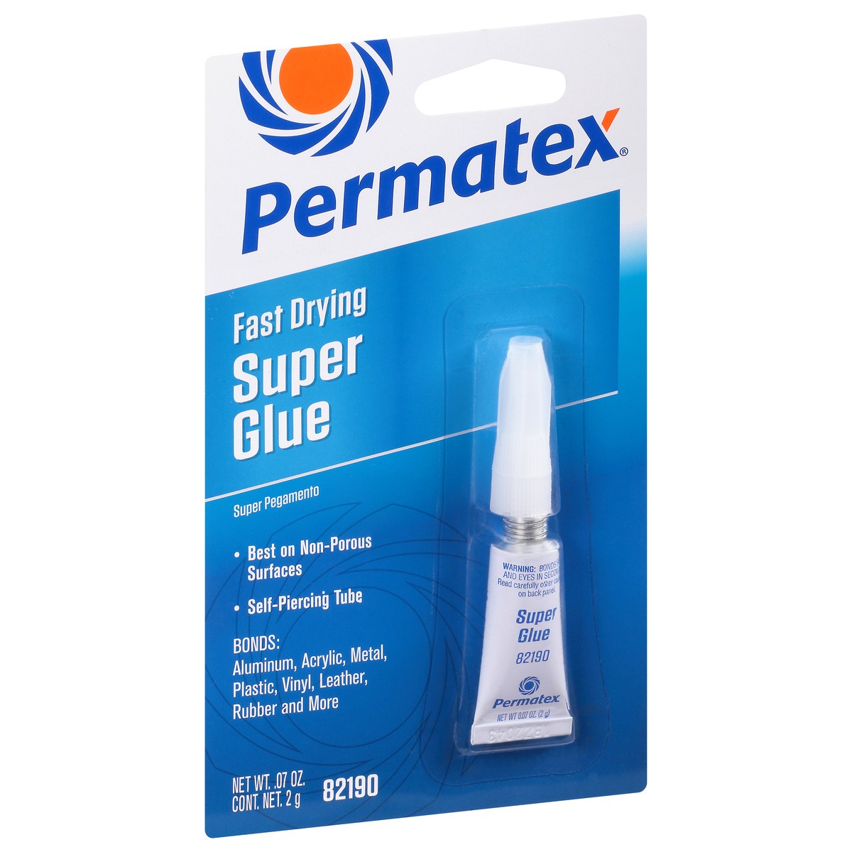 slide 3 of 9, Permatex Fast Drying Super Glue 0.07 oz, 0.07 oz