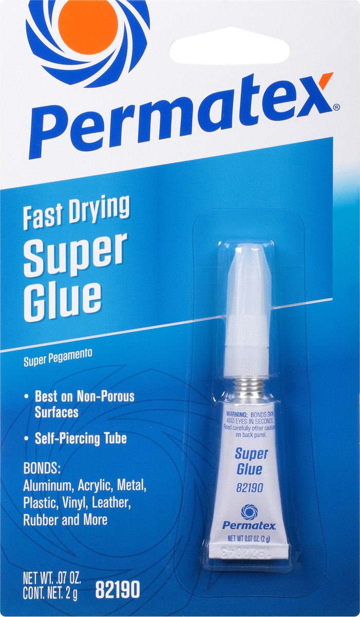 slide 4 of 9, Permatex Fast Drying Super Glue 0.07 oz, 0.07 oz