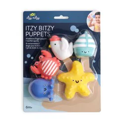 Itzy Ritzy Bitzy Nautical Finger Puppets Bath Toys