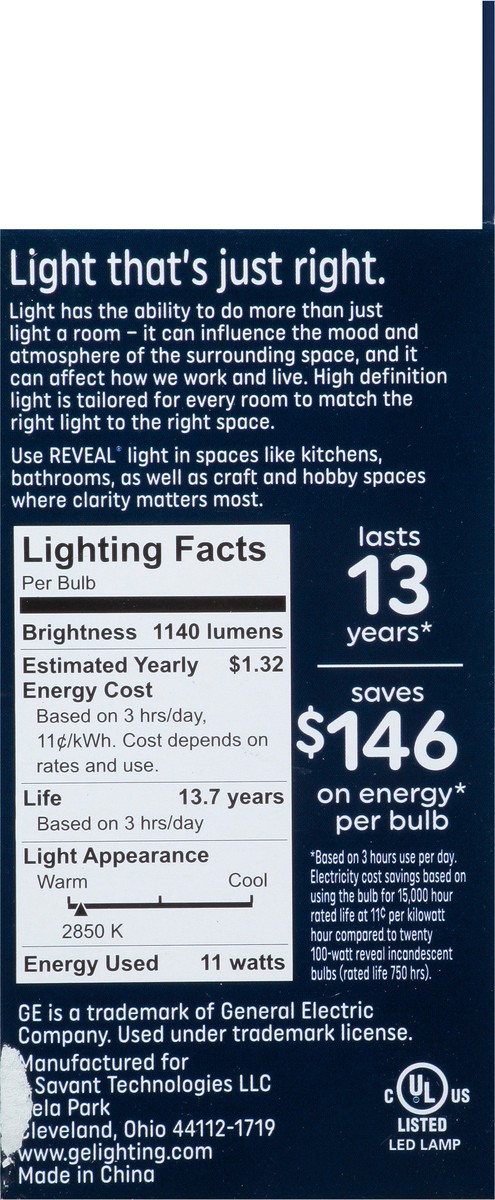 slide 9 of 12, Ge Led11Da19M/Rvlgw-Ot, 1 ct