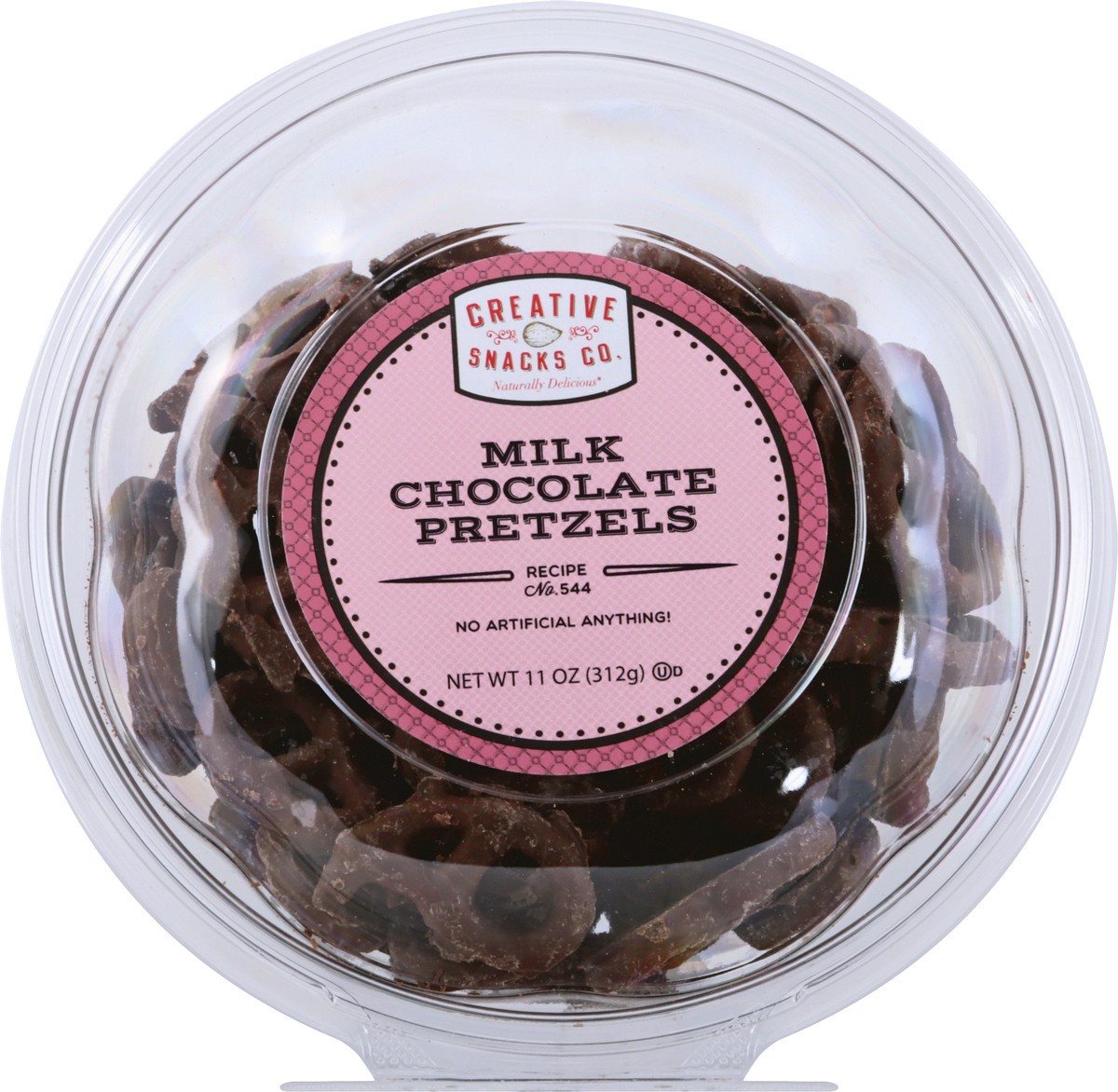 slide 1 of 8, Creative Snacks Naturally Delicious Milk Chocolate Pretzels 11 oz, 11 oz