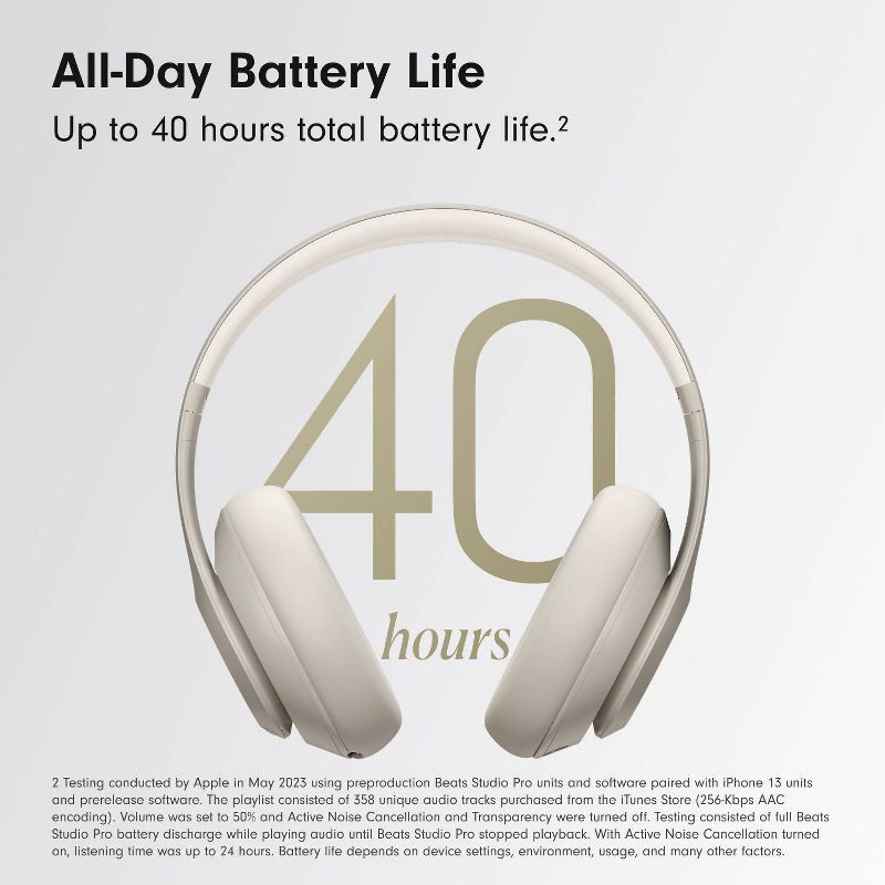 slide 11 of 27, Beats Studio Pro Bluetooth Wireless Headphones - Sandstone, 1 ct