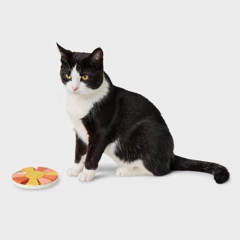 slide 2 of 3, Sunshine Treat Interactive Puzzle Cat Toy - Boots & Barkley™, 1 ct
