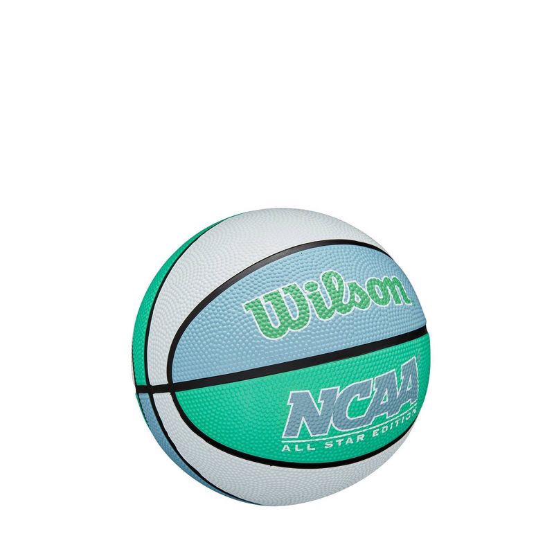 slide 2 of 6, Wilson NCAA Mini Basketball - Blue: Rubber Shell & Fill, Ages 0-10, 1 ct