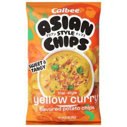 Calbee Asian Style Thai-Style Yellow Curry Potato Chips 6.0 oz