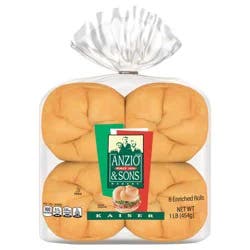 Anzio & Sons Bakery Anzio & Sons Kaiser Rolls, 8 count, 16 oz