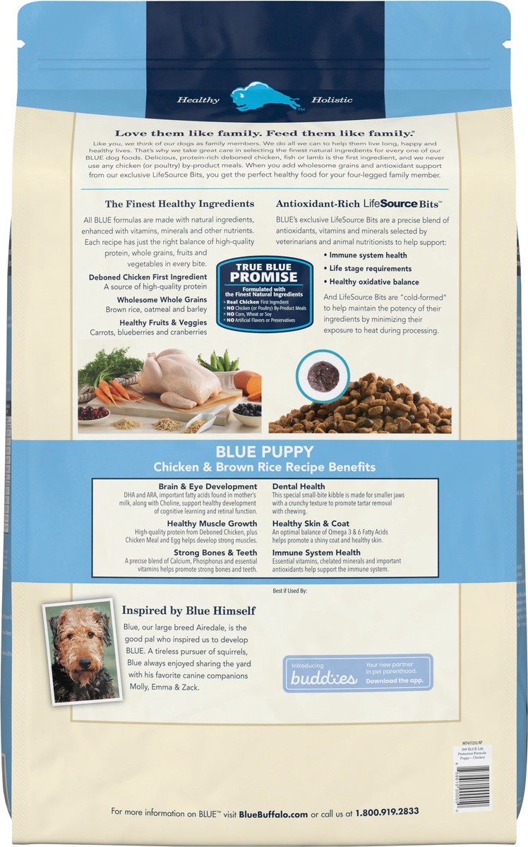 slide 7 of 8, Blue Buffalo Chicken Brown Rice Puppy, 30 lb