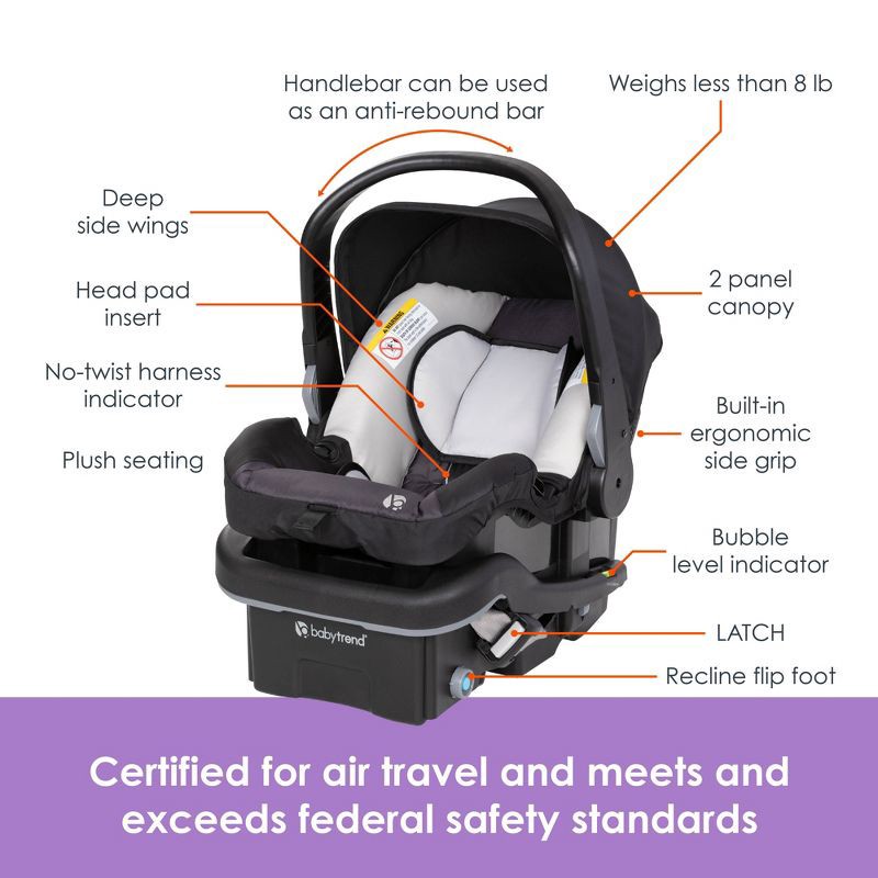slide 3 of 20, Baby Trend Expedition DLX Jogger Travel System with EZ-Lift Plus Infant Car Seat - Madrid Tan, 1 ct