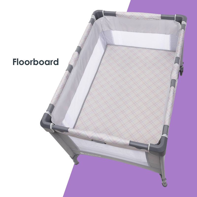 slide 11 of 17, Baby Trend Lullaby Nursery Suite EZ-Fold Playard with Portable Rocking Lounger - Madrid Plaid, 1 ct