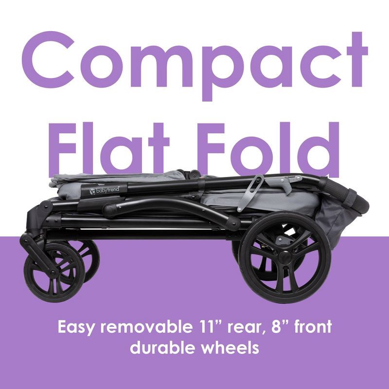 slide 13 of 17, Baby Trend Navigator 2-in-1 Stroller Wagon - Madrid Gray, 1 ct