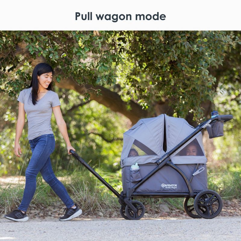 slide 15 of 17, Baby Trend Navigator 2-in-1 Stroller Wagon - Madrid Gray, 1 ct