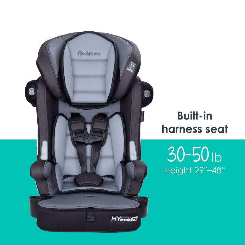 slide 4 of 19, Baby Trend Hybrid SI 3-in-1 Combination Booster Car Seat with Side Impact Protection - Madrid Black, 1 ct