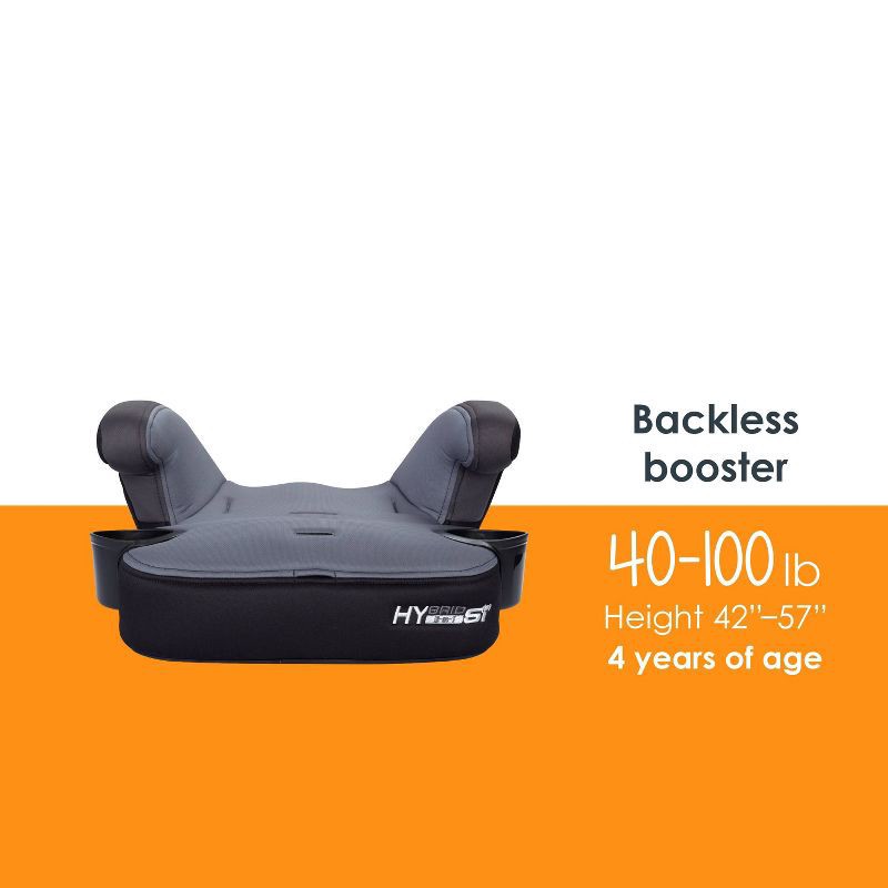 slide 6 of 19, Baby Trend Hybrid SI 3-in-1 Combination Booster Car Seat with Side Impact Protection - Madrid Black, 1 ct