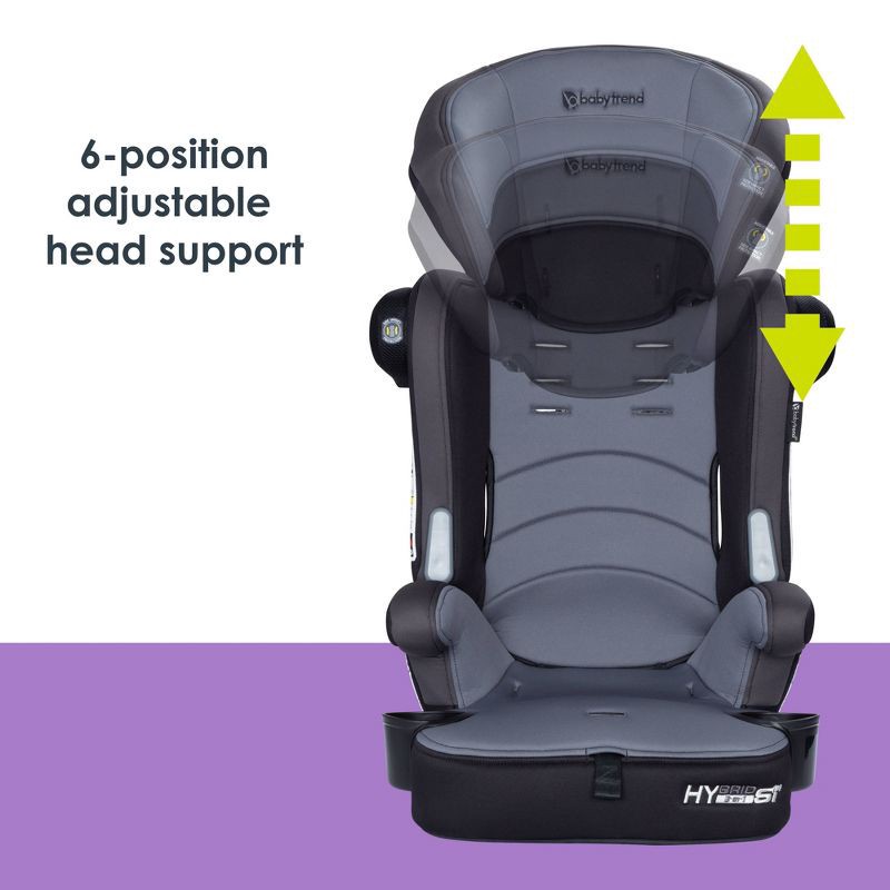 slide 8 of 19, Baby Trend Hybrid SI 3-in-1 Combination Booster Car Seat with Side Impact Protection - Madrid Black, 1 ct