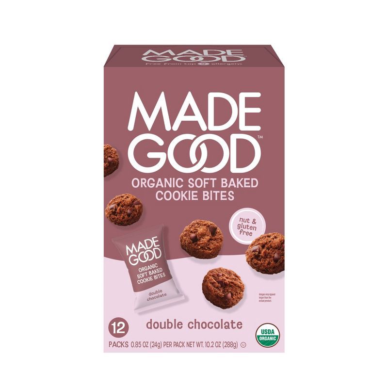 slide 1 of 3, MadeGood Organic Gluten Free Double Chocolate Cookies Soft Baked - 10.2oz/12ct, 10.2 oz, 12 ct