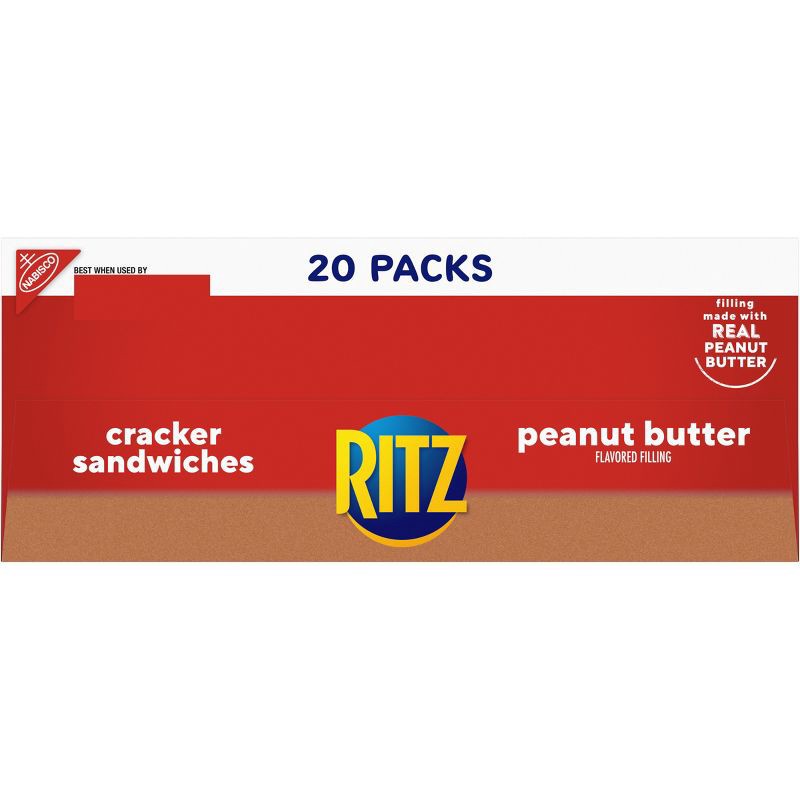 slide 13 of 14, Ritz Peanut Butter Cracker Sandwiches Family Size - 27.6oz/20ct, 27.6 oz, 20 ct