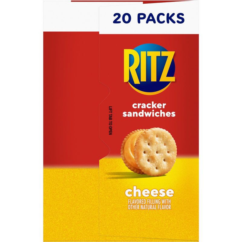 slide 9 of 15, Ritz Cheese Crackers Sandwiches Family Size - 27oz/20ct, 27 oz, 20 ct