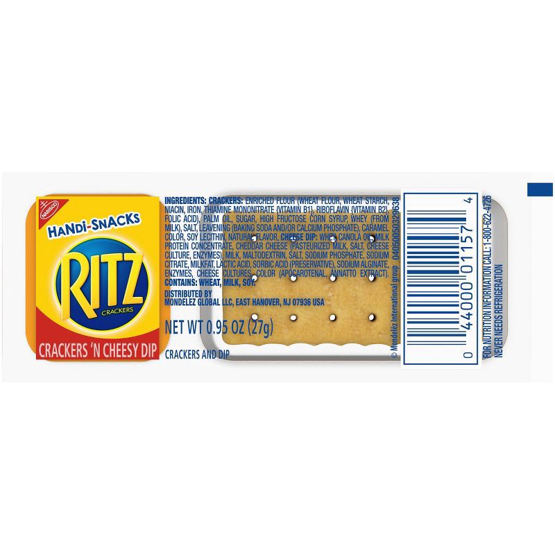 slide 2 of 12, Handi-Snacks Ritz Crackers 'N Cheese Dip - 19oz/20ct, 19 oz, 20 ct