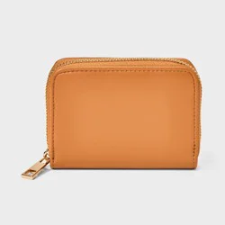 Small Zip Wallet - A New Day™ Brown: Solid Pattern