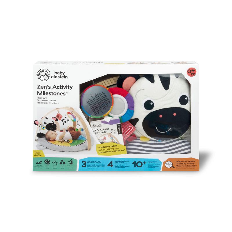 slide 13 of 14, Baby Einstein Zen's Activity Milestones Plush Gym Playmat, 1 ct