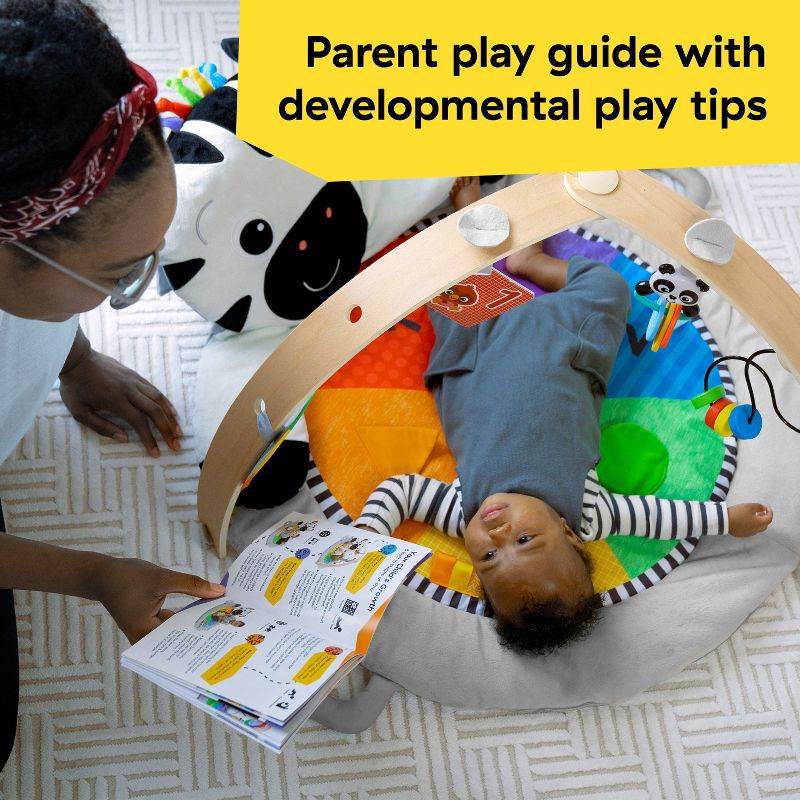 slide 5 of 14, Baby Einstein Zen's Activity Milestones Plush Gym Playmat, 1 ct