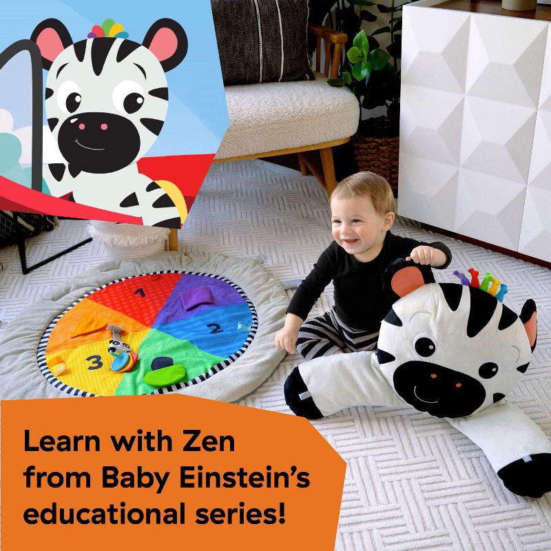 slide 8 of 14, Baby Einstein Zen's Activity Milestones Plush Gym Playmat, 1 ct