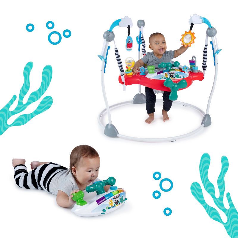 slide 2 of 16, Baby Einstein Ocean Explorers Airplane Adventure 2-in-1 Activity Jumper, 1 ct