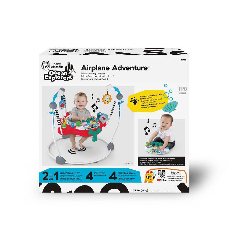 slide 14 of 16, Baby Einstein Ocean Explorers Airplane Adventure 2-in-1 Activity Jumper, 1 ct